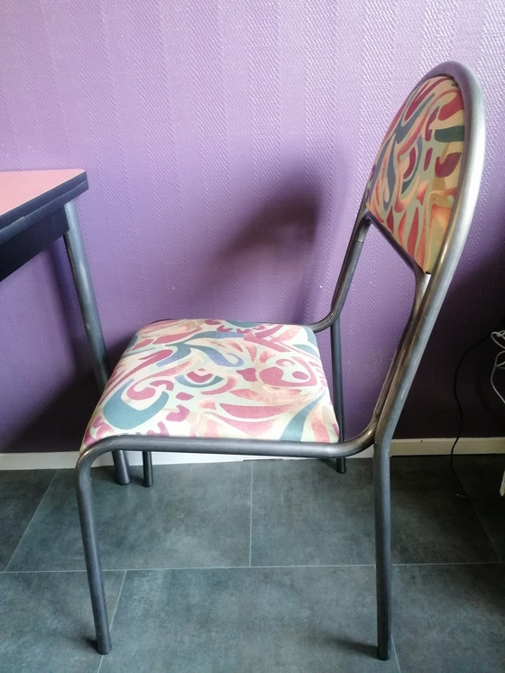 Image 1 of Formica uitschuifbare tafel met stoelen set