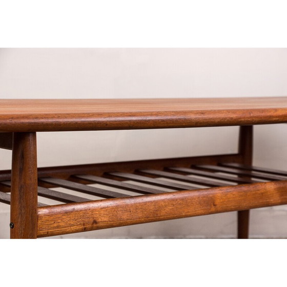 Image 1 of Vintage teakhouten salontafel door Grete Jalk voor Glostrup Mobelfabrik, Denemarken 1960