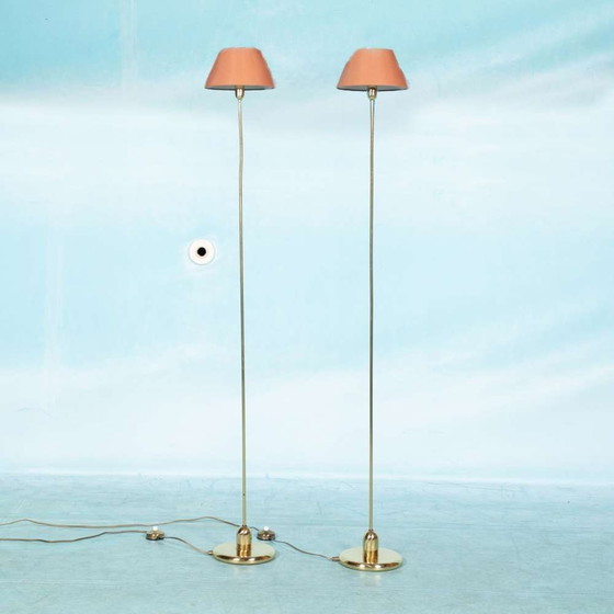 Image 1 of Vintage messing vloerlamp 70s