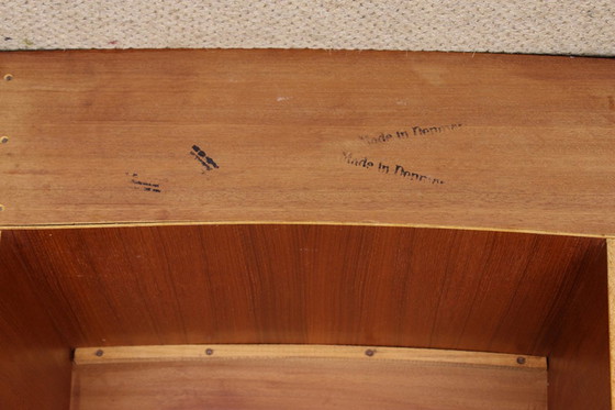 Image 1 of Groot dubbelzijdig Deens teakhouten bureau van Svend Aage Madsen voor H. P Hansen 1960.