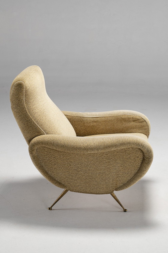 Image 1 of Fauteuil in de stijl van Lady Chair door Marco Zanuso voor Arflex, Italië, 1950S