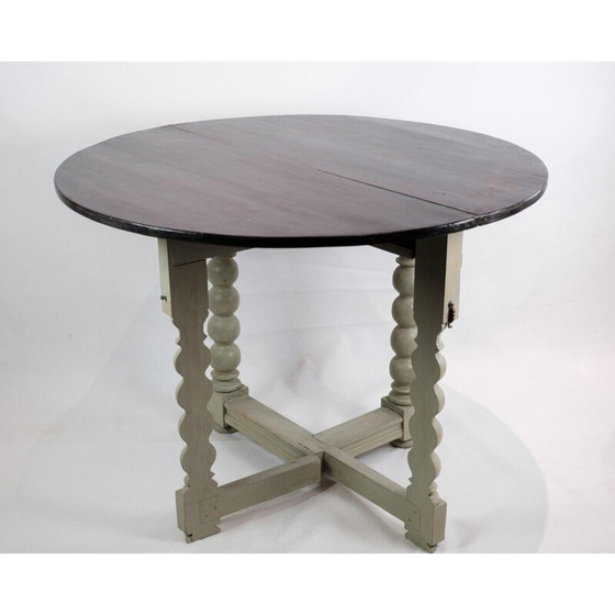 Image 1 of Vintage opvouwbare Deense eettafel, 1780