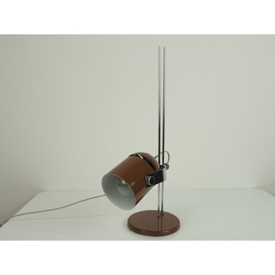 Image 1 of Vintage verstelbare metalen en chromen tafellamp van Stanislav Indra voor Combi Lux, Tsjecho-Slowakije 1970