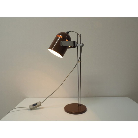 Image 1 of Vintage verstelbare metalen en chromen tafellamp van Stanislav Indra voor Combi Lux, Tsjecho-Slowakije 1970