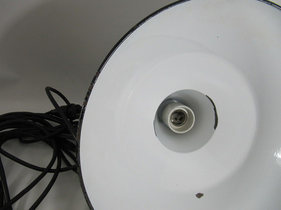 Image 1 of Geëmailleerde industriële plafondlamp