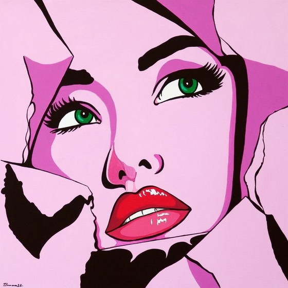 Image 1 of Schilderij - Tim Tilman - Pretty Woman - Pop Art - 2020
