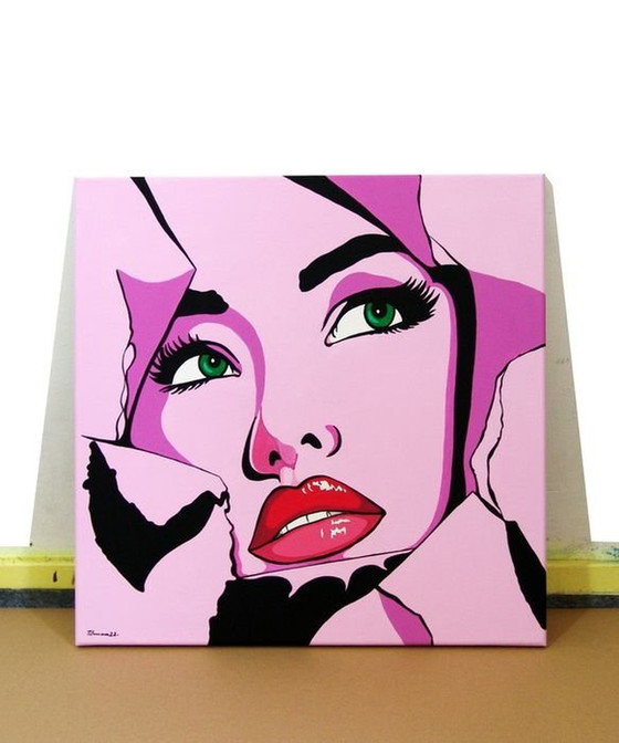 Image 1 of Schilderij - Tim Tilman - Pretty Woman - Pop Art - 2020