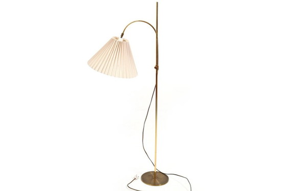 Image 1 of Deense messing vloerlamp, 1960