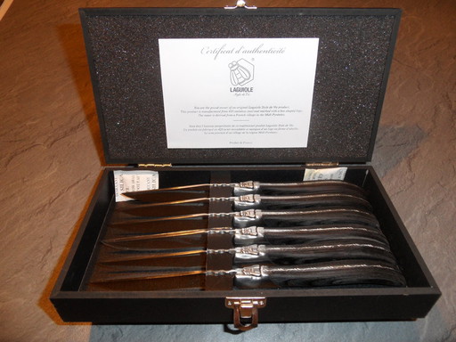 6 Laquiole Steakmessen Set In Geschenkdoos