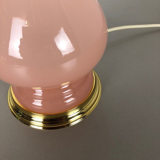 Image 1 of Vintage Nieuwe Oude Voorraad Opaline Murano Glas Tafelbureau Lamp Cenedese Vetri 1960