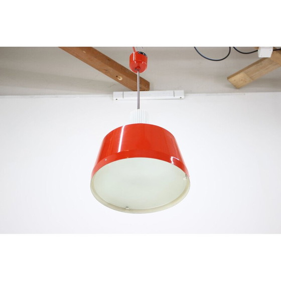 Image 1 of Vintage glazen kroonluchter van Drupol, Tsjecho-Slowakije 1970