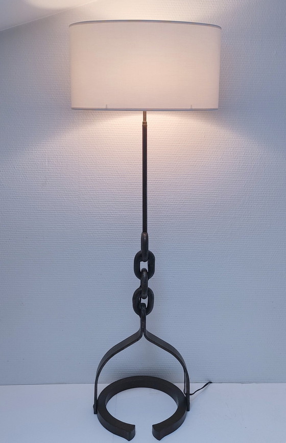 Image 1 of Stalen vloerlamp