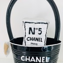 Kunstobject Norman Gekko-Crushed Chanel bag with N.5 perfume