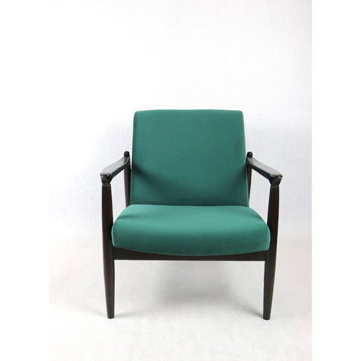 Vintage groene Gfm-64 fauteuil van Edmund Homa, 1970