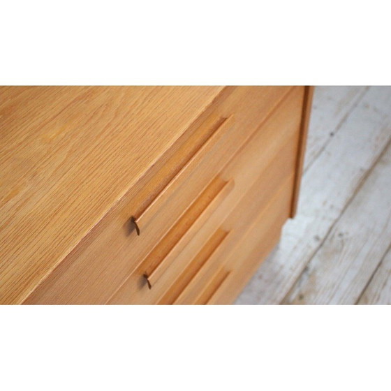 Image 1 of Vintage laag eiken dressoir van Nils Jonsson voor Hugo Troeds, Zweden 1960