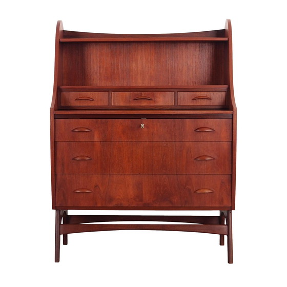 Image 1 of Teakhouten secretaire, Scandinavisch ontwerp, 1960S, Productie: Finland