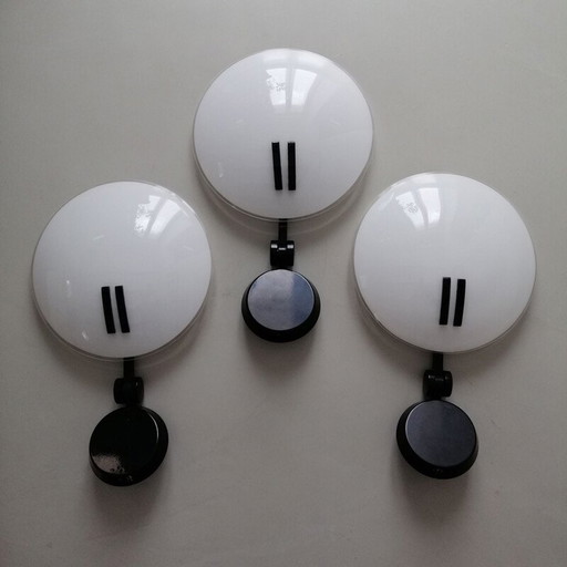 Set van 3 vintage wandlampen door Bruno Gecchelin voor Oluce 1980