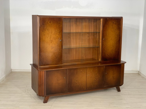 Mid Century hoge kast woonkamer vintage