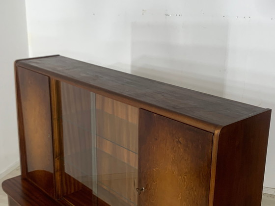 Image 1 of Mid Century hoge kast woonkamer vintage