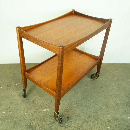 Serveerwagen van Opal, teakhout, 1960