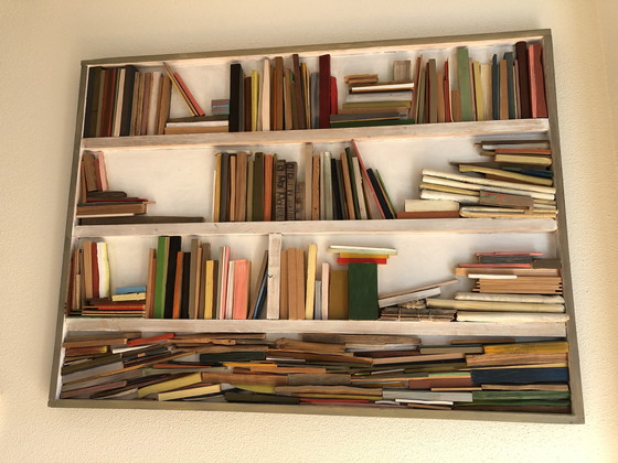 Image 1 of Frans Drummen - Kunstobject "Boekenkast"