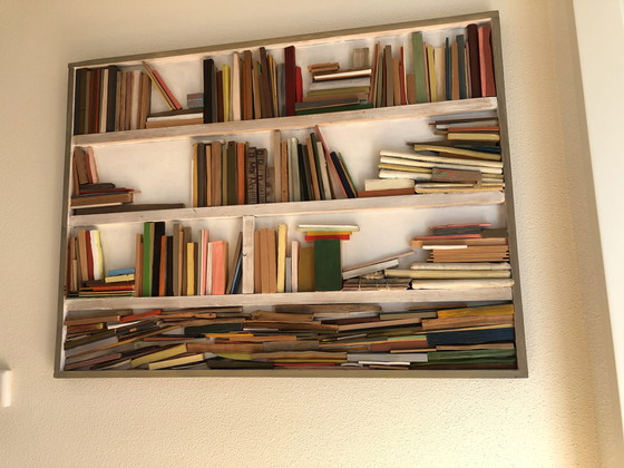 Image 1 of Frans Drummen - Kunstobject "Boekenkast"