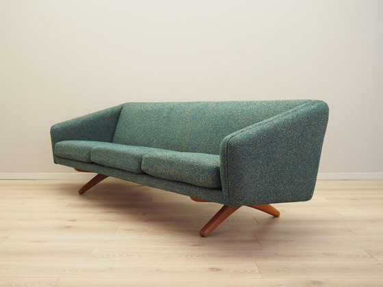 Image 1 of Groen gemêleerde sofa, Deens ontwerp, 1960S, Fabrikant: A. Mikael Laursen, Ontwerper: Illum Wikkelsø
