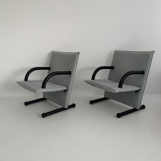 Image 1 of Set van 2 loungestoelen Burkhard Vogtherr voor Arflex T-Line, jaren 1980