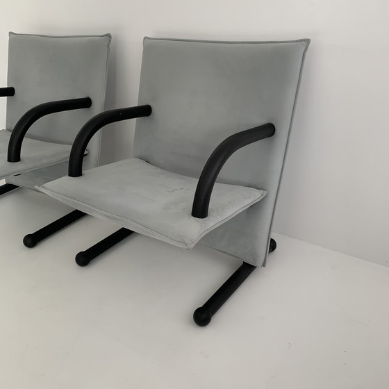 Image 1 of Set van 2 loungestoelen Burkhard Vogtherr voor Arflex T-Line, jaren 1980