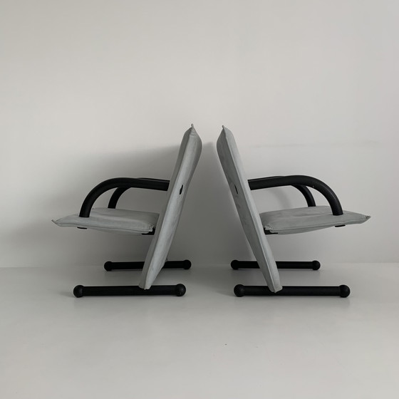 Image 1 of Set van 2 loungestoelen Burkhard Vogtherr voor Arflex T-Line, jaren 1980