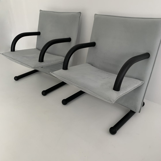 Image 1 of Set van 2 loungestoelen Burkhard Vogtherr voor Arflex T-Line, jaren 1980