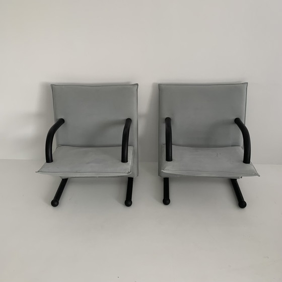 Image 1 of Set van 2 loungestoelen Burkhard Vogtherr voor Arflex T-Line, jaren 1980