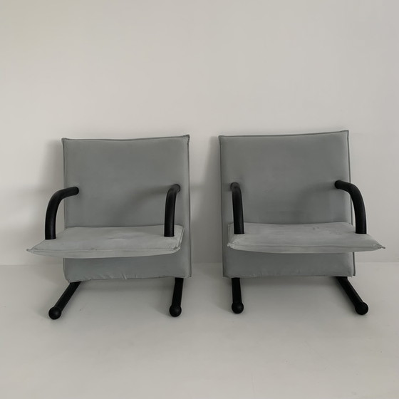 Image 1 of Set van 2 loungestoelen Burkhard Vogtherr voor Arflex T-Line, jaren 1980