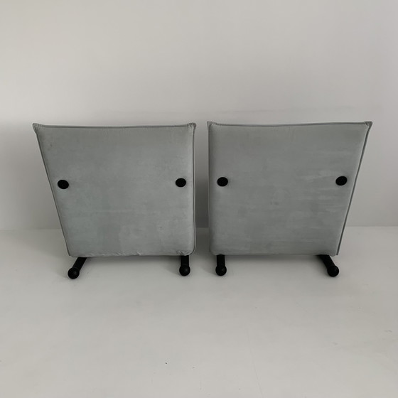 Image 1 of Set van 2 loungestoelen Burkhard Vogtherr voor Arflex T-Line, jaren 1980