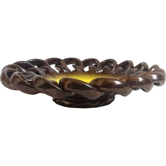 Image 1 of Fruitschaal van vintage keramiek voor Ateliers Ceramidi, 1960