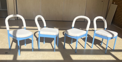 4x Vintage Eetkamerstoelen