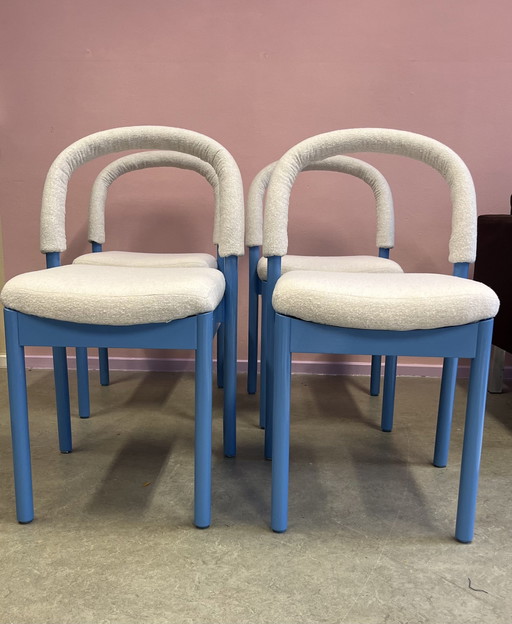 4x Vintage Eetkamerstoelen