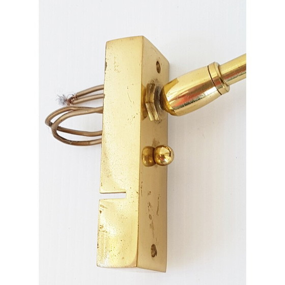 Image 1 of Vintage Franse wandlamp in staal Aluminor 1950