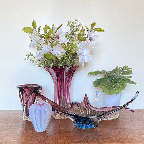 Image 1 of Vintage roze vaas van Fratelli Toso