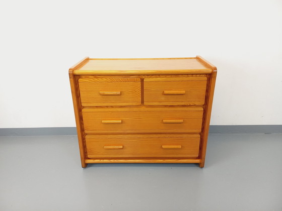 Image 1 of Vintage grenen ladekast van Gautier uit de jaren 70 en 80