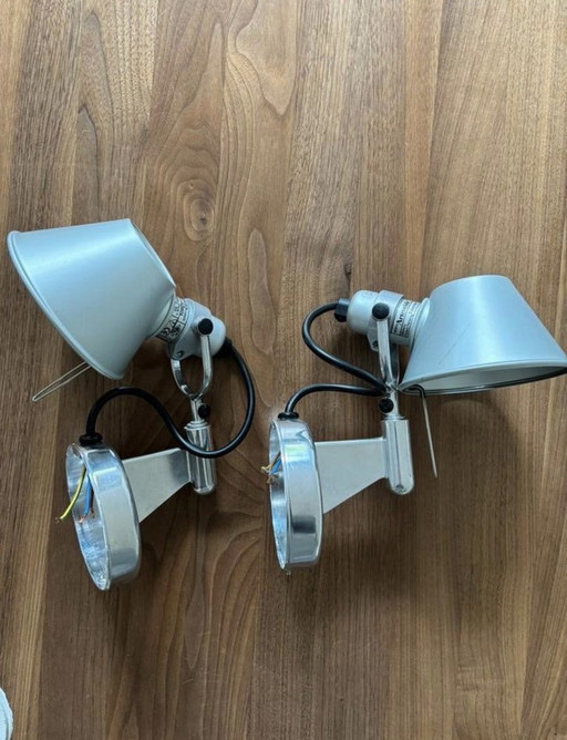 2x Artemide Tolomeo Faretto Micro - Wall Lamps