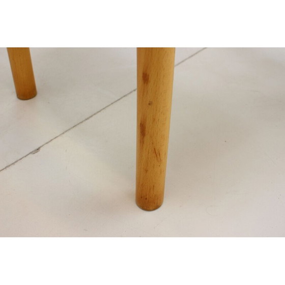 Image 1 of Mid Century fauteuil in hout en stof van Ton, Tsjecho-Slowakije 1992