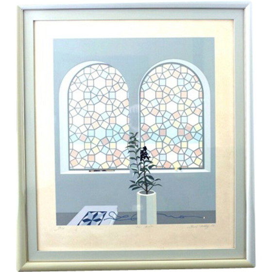 Image 1 of Vintage litho "Het geheim" door James Hussey, Engeland 1982