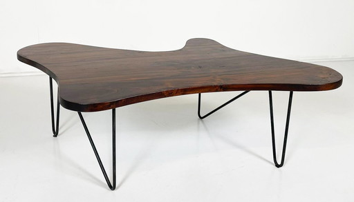 Mid Century Moderne Houten Salontafel , Italië, 1960S