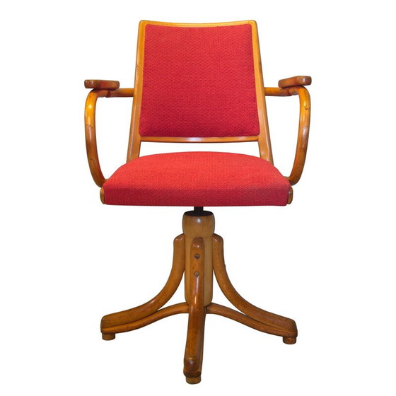 Image 1 of Vintage gebogen houten fauteuil van het bedrijf TON, Tsjecho-Slowakije 1950