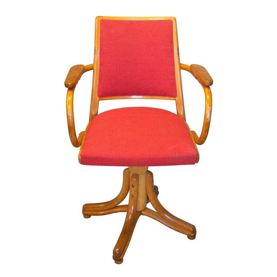Image 1 of Vintage gebogen houten fauteuil van het bedrijf TON, Tsjecho-Slowakije 1950