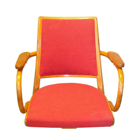 Image 1 of Vintage gebogen houten fauteuil van het bedrijf TON, Tsjecho-Slowakije 1950