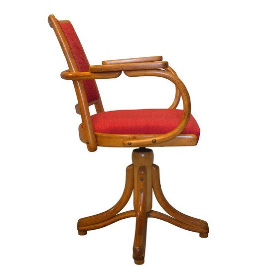 Image 1 of Vintage gebogen houten fauteuil van het bedrijf TON, Tsjecho-Slowakije 1950