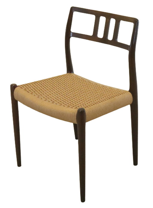 Niels O Moller model 79 eetkamerstoel stoel vintage papercord