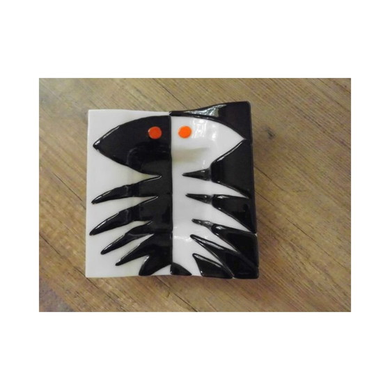 Image 1 of Vintage glazen schaal, 1960